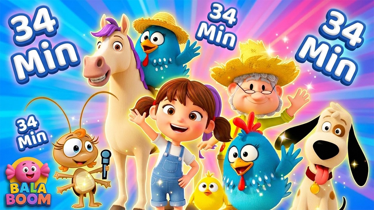Galinha Pintadinha + Mais🐔34 Minutos de Diversão🎶Grandes Clássicos Infantis