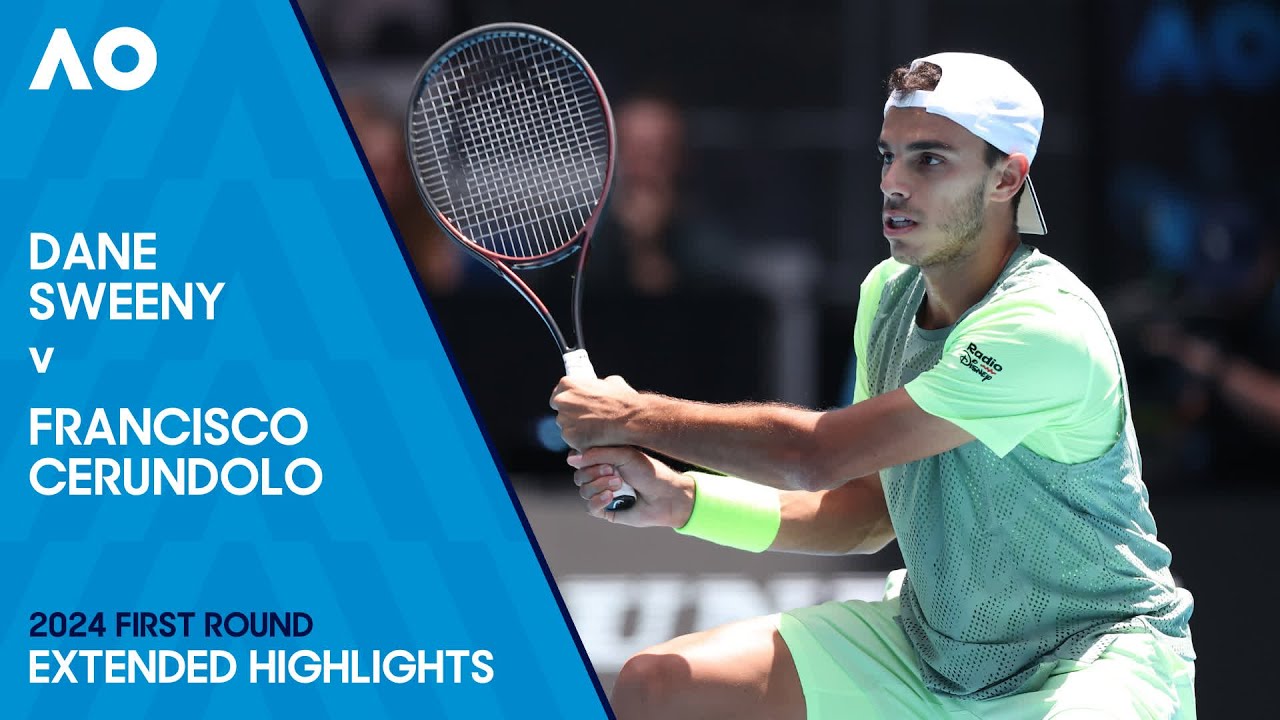 Dane Sweeny v Francisco Cerundolo Extended Highlights | Australian Open 2024 First Round