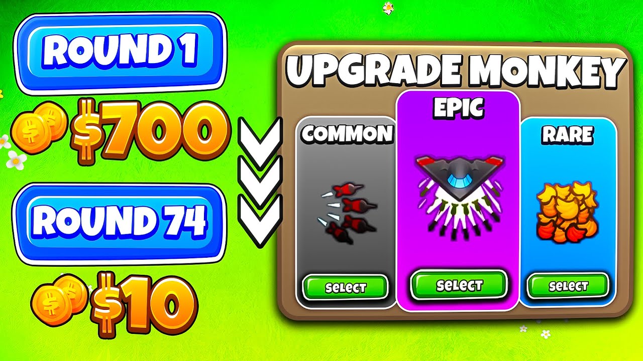 Upgrade Monkey but every round prices RANDOMIZE (BTD 6)