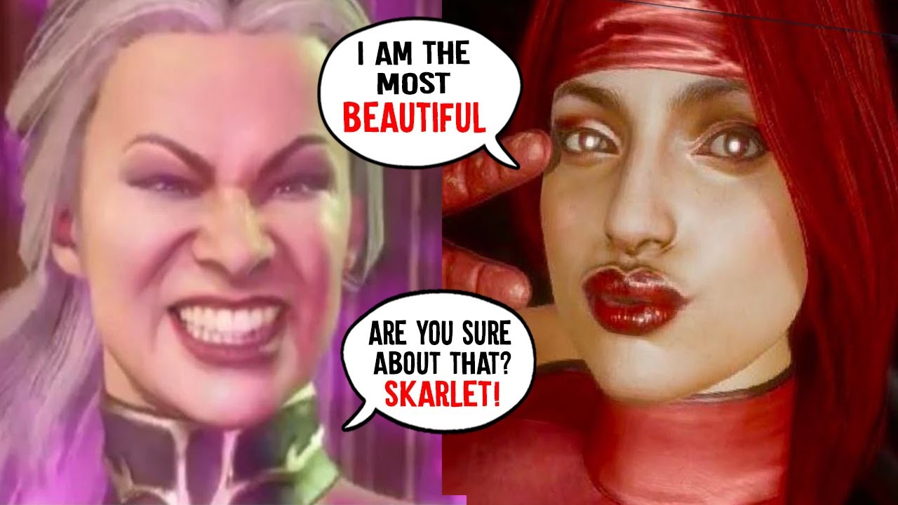 SKARLET HARDCORE SiMPING! For all Male Kombatants - Mortal Kombat 11 Skarlet flirty intros