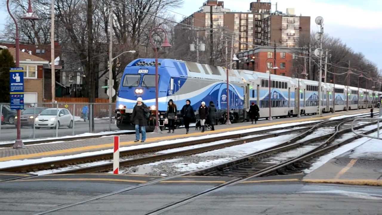 AMT Commuter Train Action At Montreal West Station Part 2