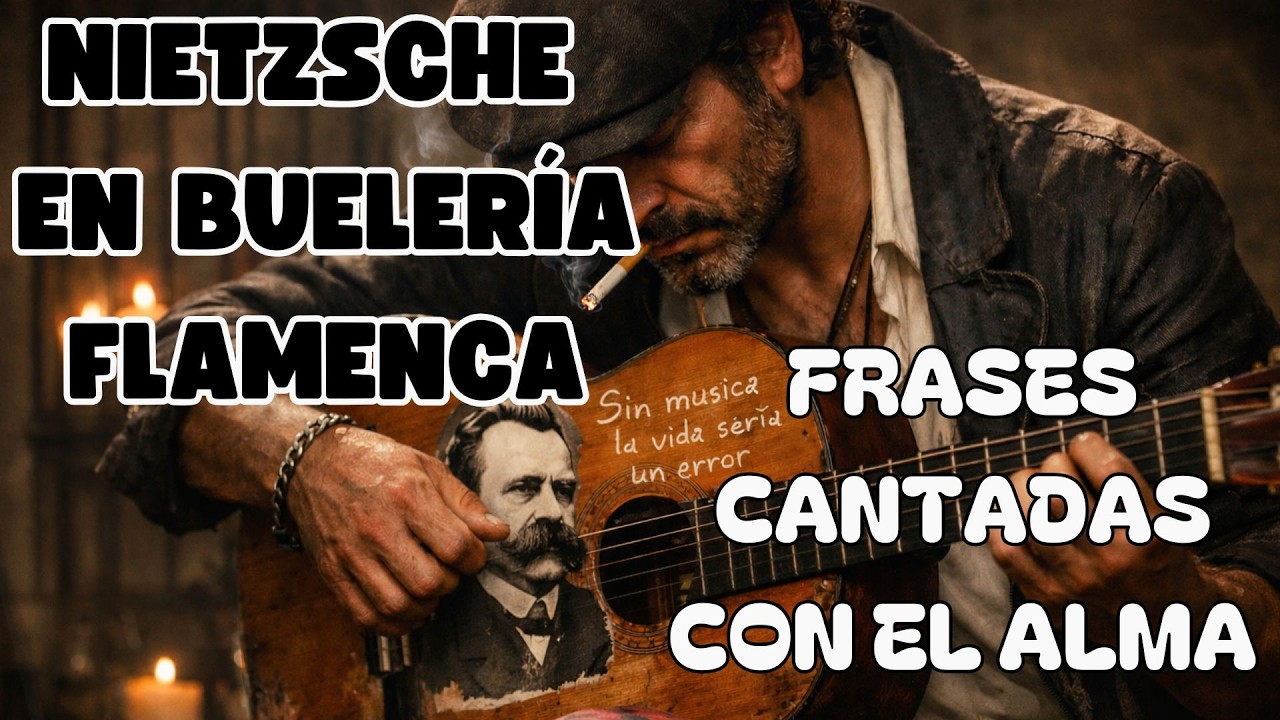 NIETZSCHE en Bulería FLAMENCA 🔥| Sin música la vida sería un error | Cante con alma usando 24 frases