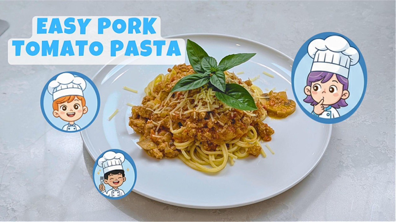 The Easiest Pasta You’ll Ever Make (Kid-Approved!) Pork Tomato Pasta