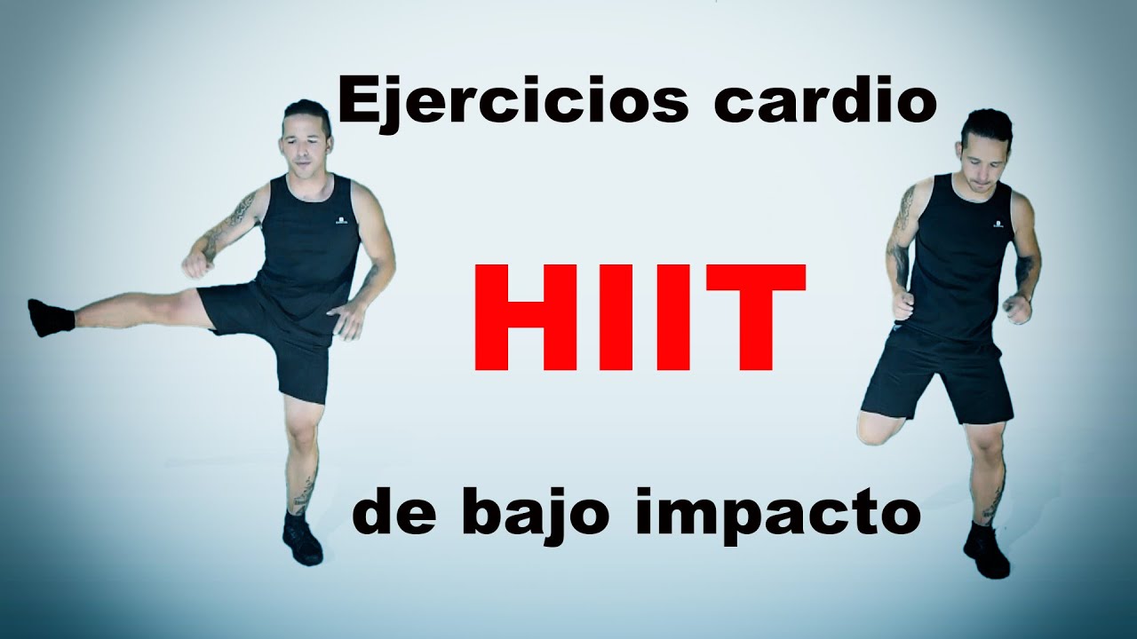 Ejercicios cardio HIIT de bajo impacto para adelgazar.