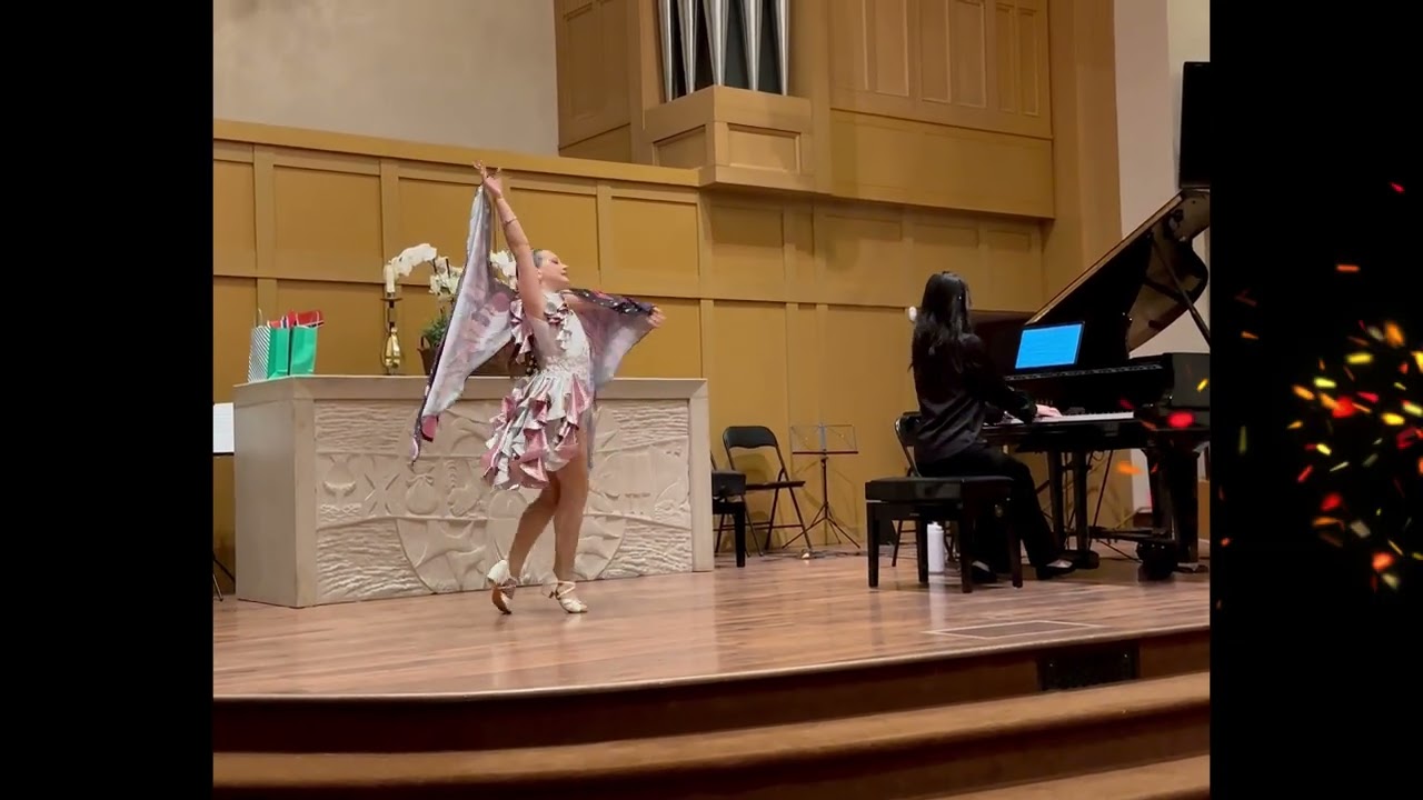 Viana Yay 🌸 10 Year-Old 🌸 ' Greig, Butterfly ' 🌸 Alyson Guan (piano)🌸Viana Kotlev (choreography)