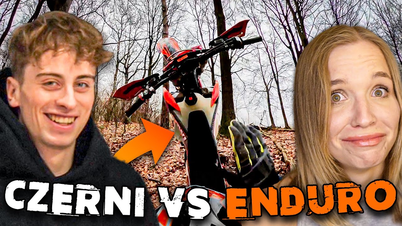 CZERNI VS HARD ENDURO W LESIE | złamane plastiki wheelie crash