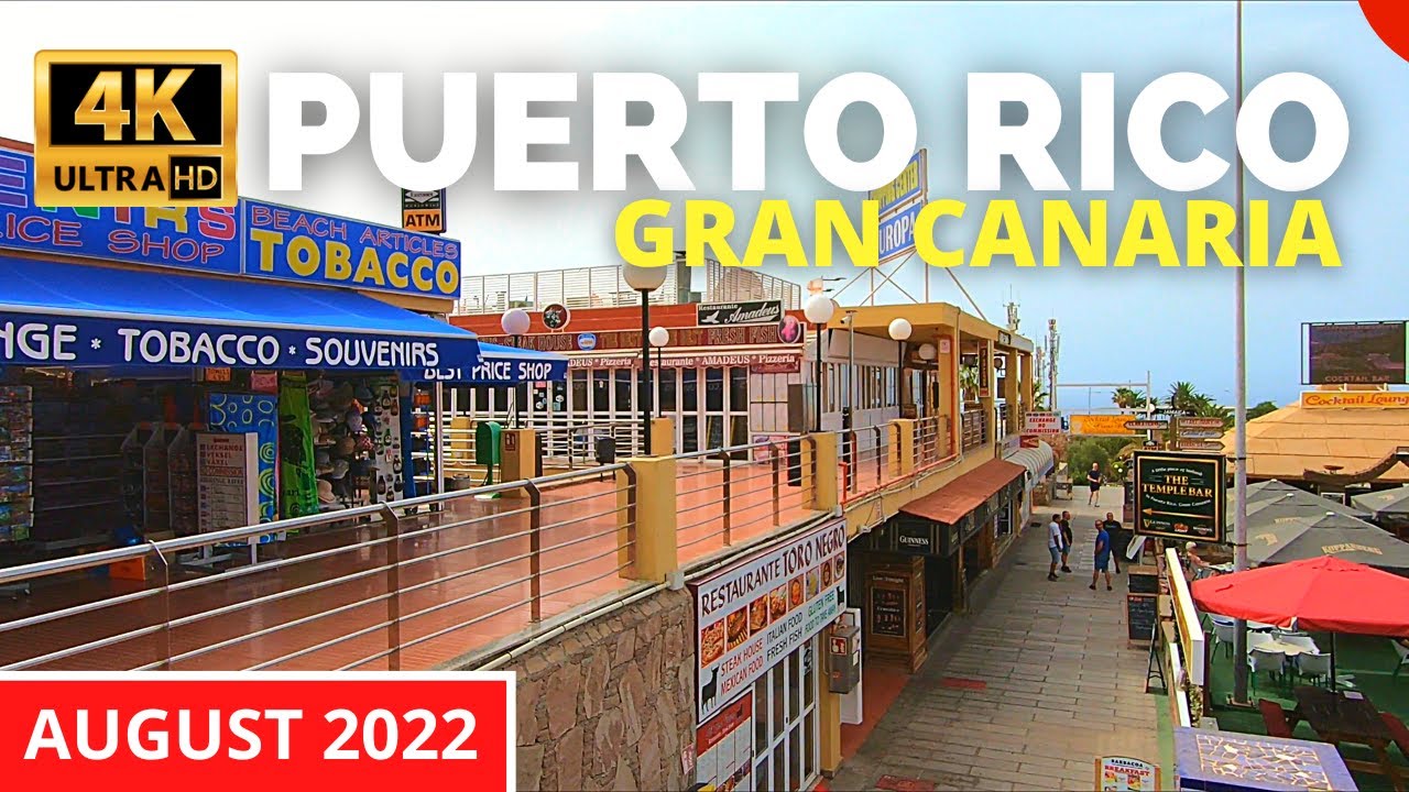 PUERTO RICO Gran Canaria August 1, 2022 🔴 Colina Mar Apartments to Altamar Hotel & Ocean Hill