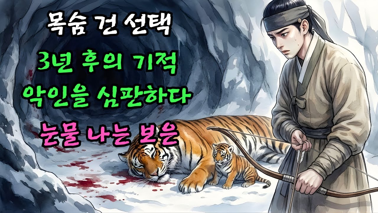 죽어가는 호랑이를 살려준 사냥꾼, 3년 뒤 처형장에서 벌어진 기적 |야담 |옛날이야기 |민담 |전설 | 설화
