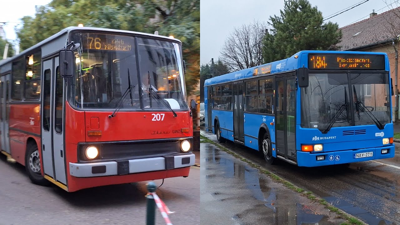 Ikarusok Budapesten | Ikarus 412 búcsú, Ikarus 405, 280T buszok, trolik