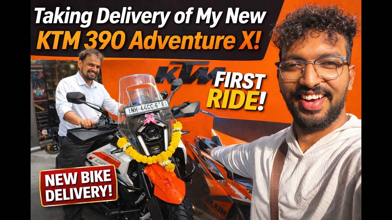 KTM 390 Adventure X Delivery Vlog | New Bike Delivery | First Ride Experience