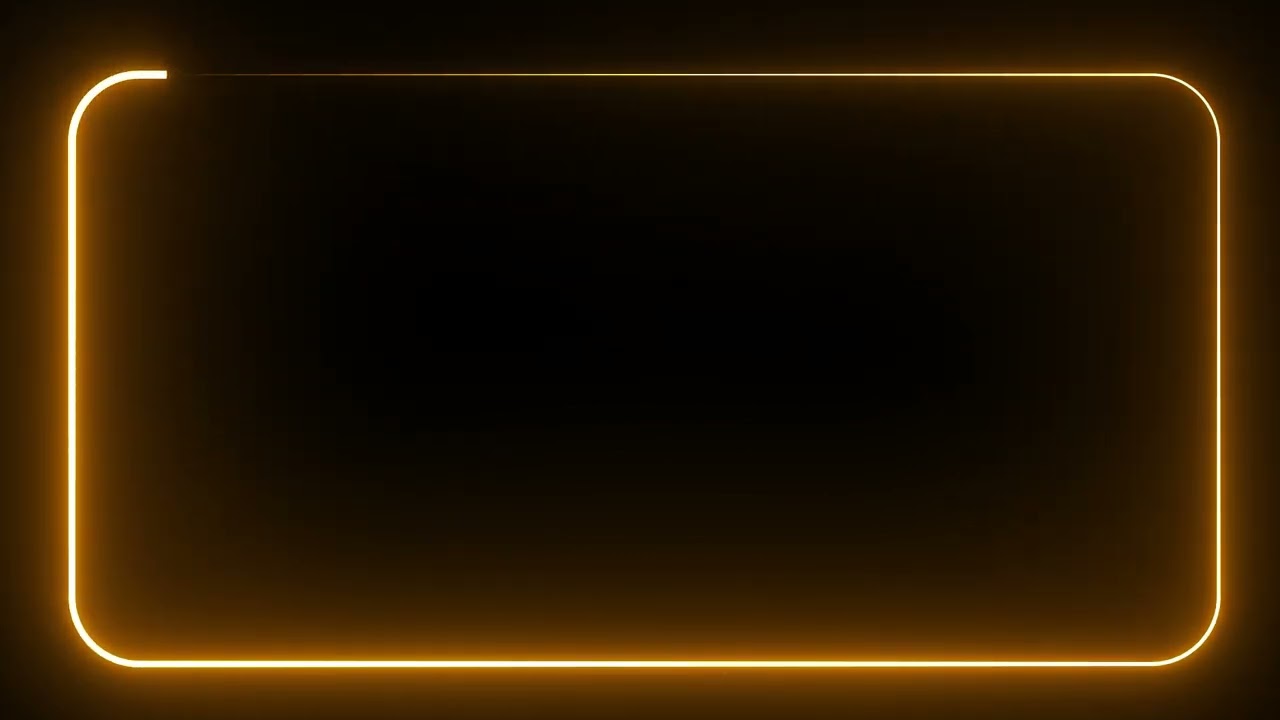 Oragne Neon Frame Background | MD Animated Backgrounds | Free Video Backgrounds