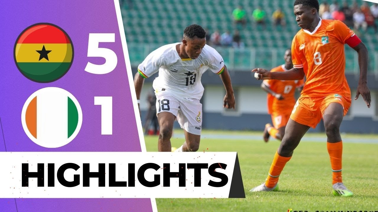 Ghana Black Starlets 5-1 Ivory Coast - Goal Highlights - WAFU U17 Tournament