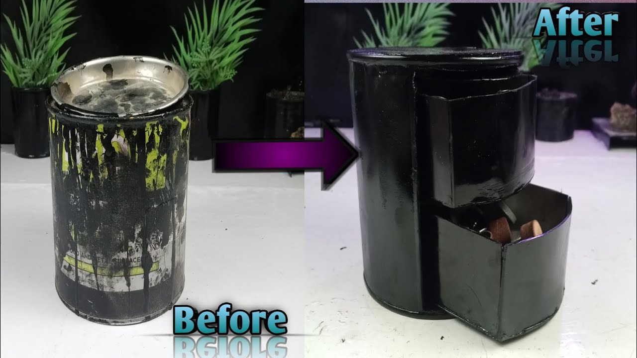  DIY Organizer from Old Paint Can #diy#artandcraft#art#repair#relatable#viral #diyprojects#handmade 