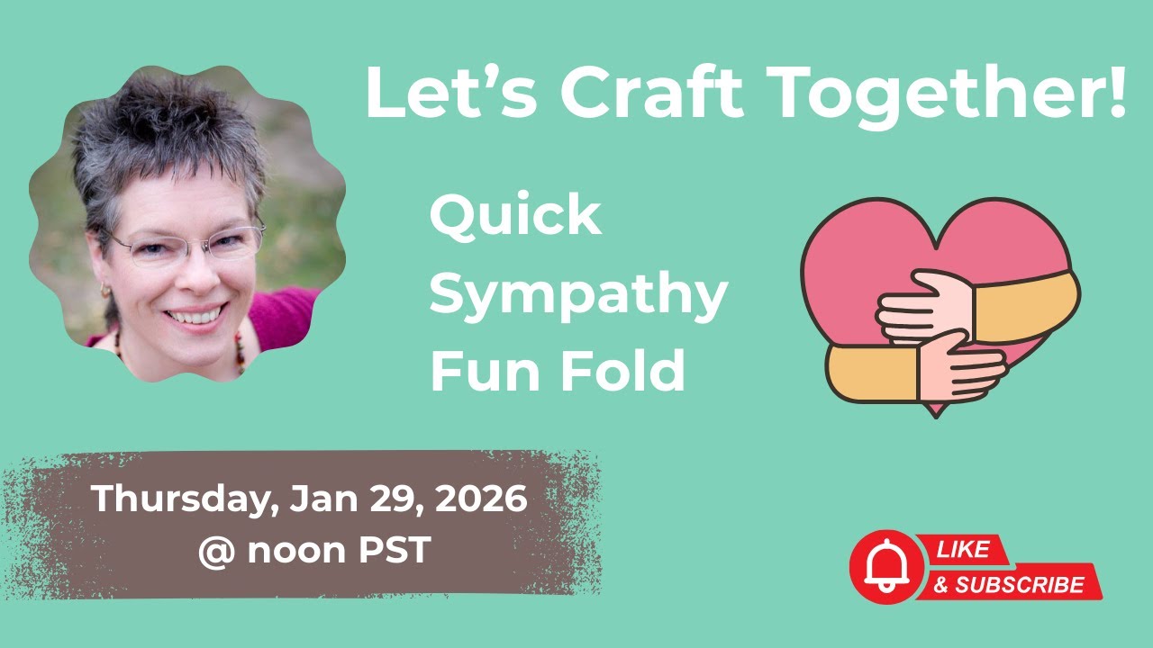Cardmaking With Me LIVE | Quick Fun Fold (Use Supplies From Your Stash)