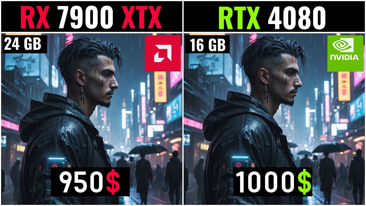 RX 7900 XTX vs RTX 4080 : Raw Power vs. VRAM Beefcake - Who Wins?