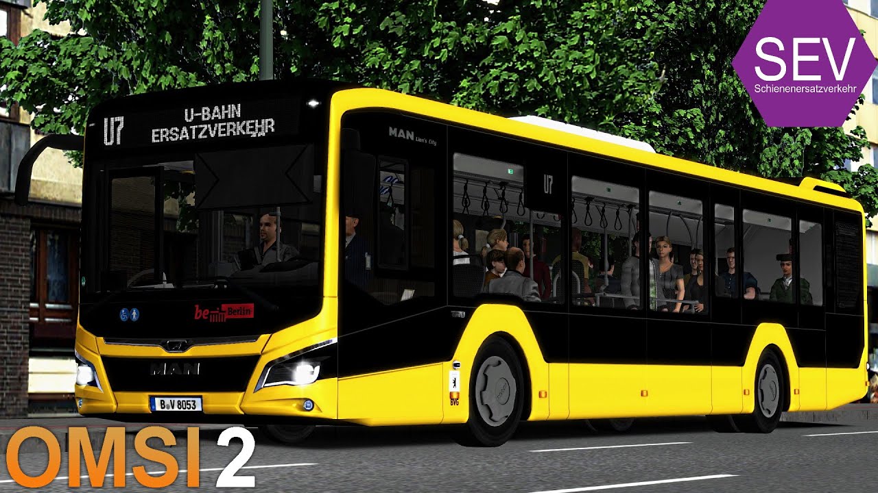OMSI 2 - BERLIN Schienenersatzverkehr U7 | Berlin X10 | MAN NEW Lion's City