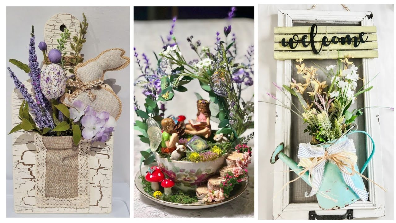 Thrifty Charm Decor Shabby Chic Vintage Rustic Home and Wall Hangings Decor Idea in budget