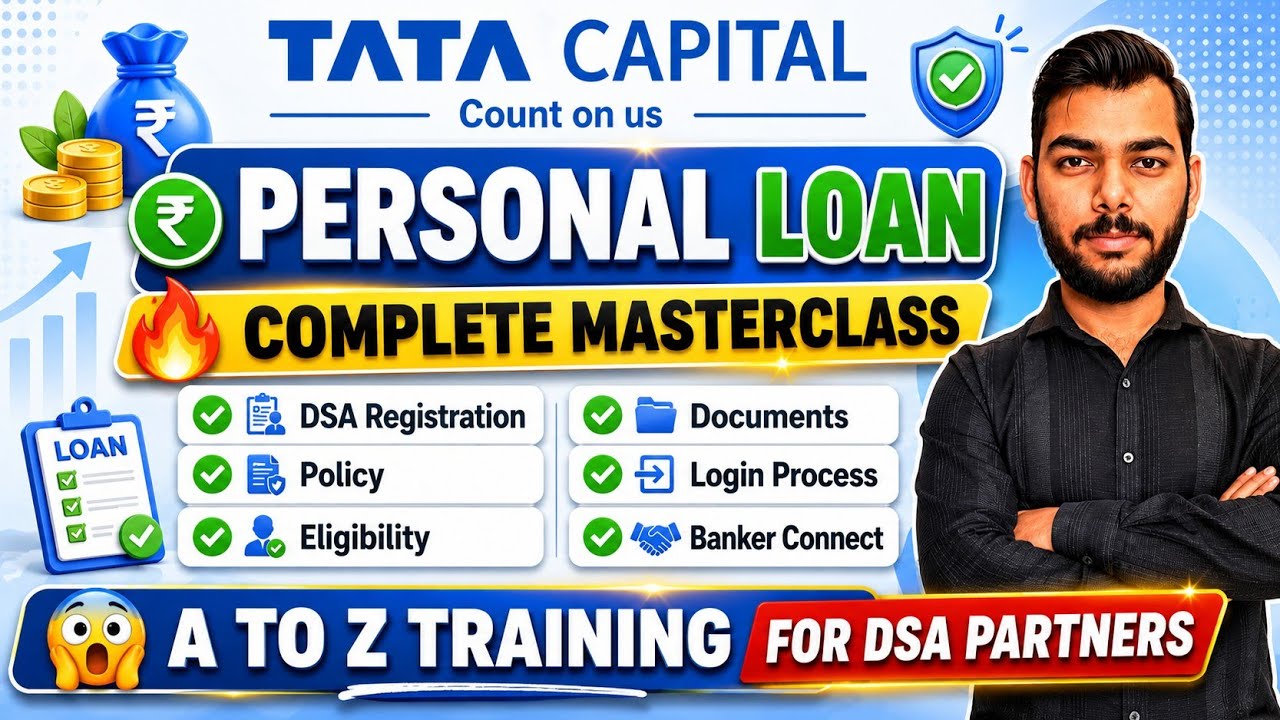 Tata Capital Personal Loan Complete Training 😱 | DSA Code Registration, Policy, Eligibility & Login