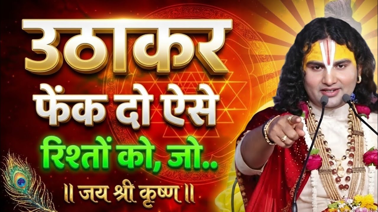 उठाकर फेंक दो ऐसे रिश्तों को जो कद्र न करे anirudh maharaj motivational video,anirudh baba pravachan