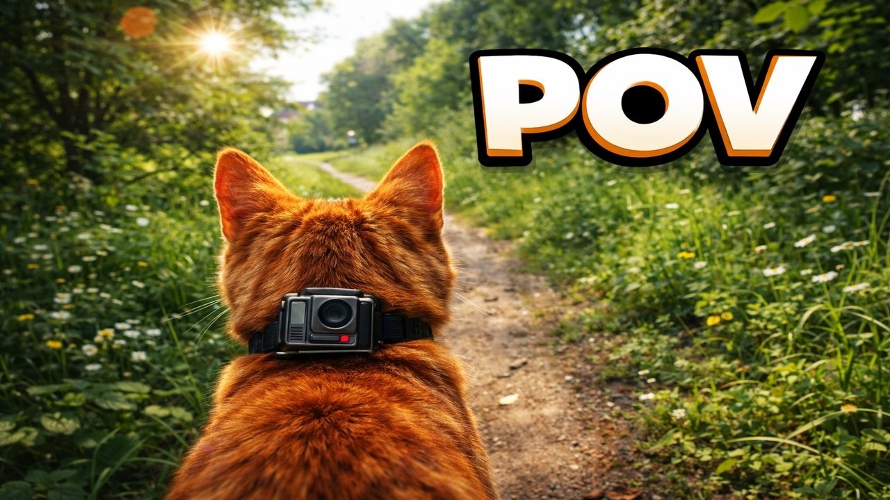 Cat POV Adventure Outdoors 🐱📷 | Real Life Cat Camera Exploration in 4K