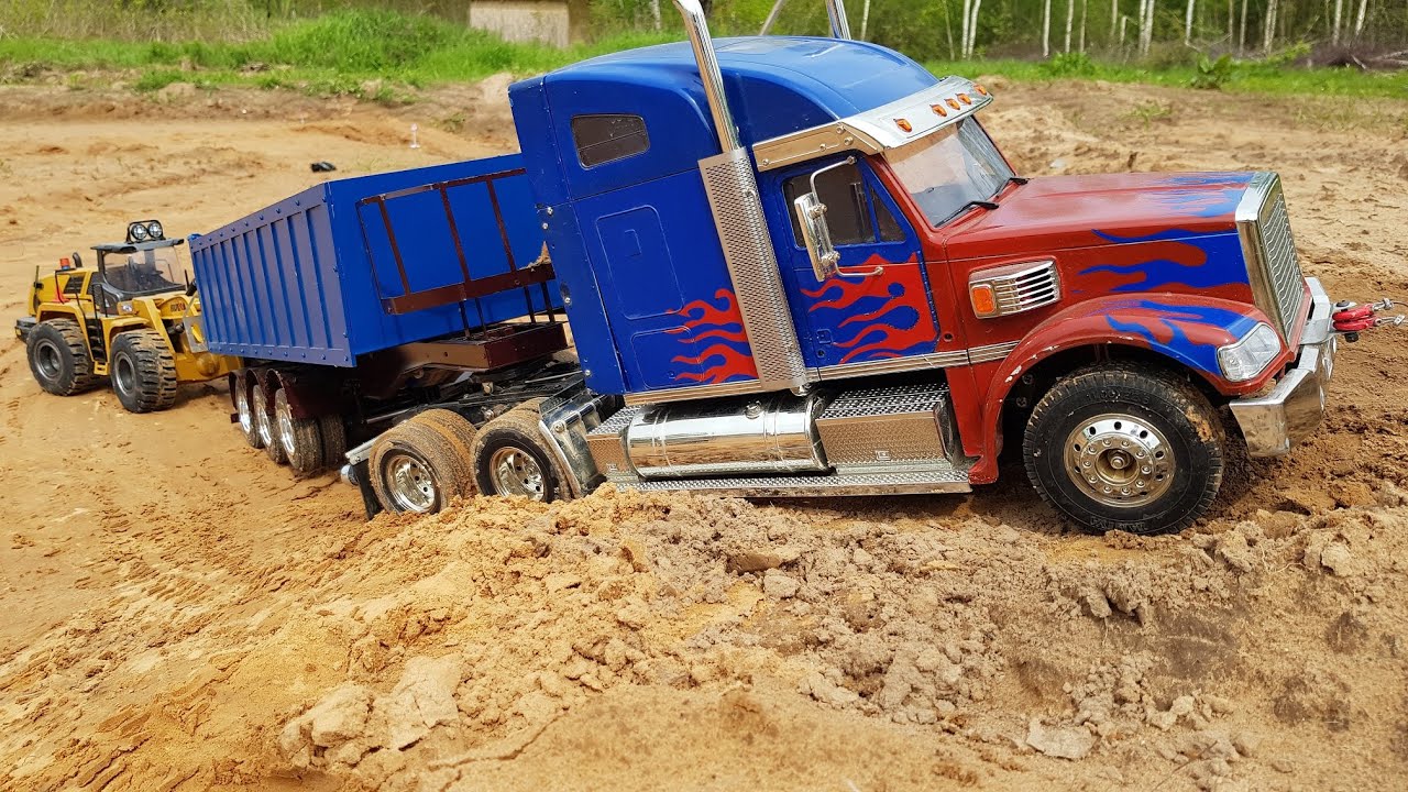 Как вытащить груженый грузовик?! Tamiya Knight Hauler. OPTIMUS Prime