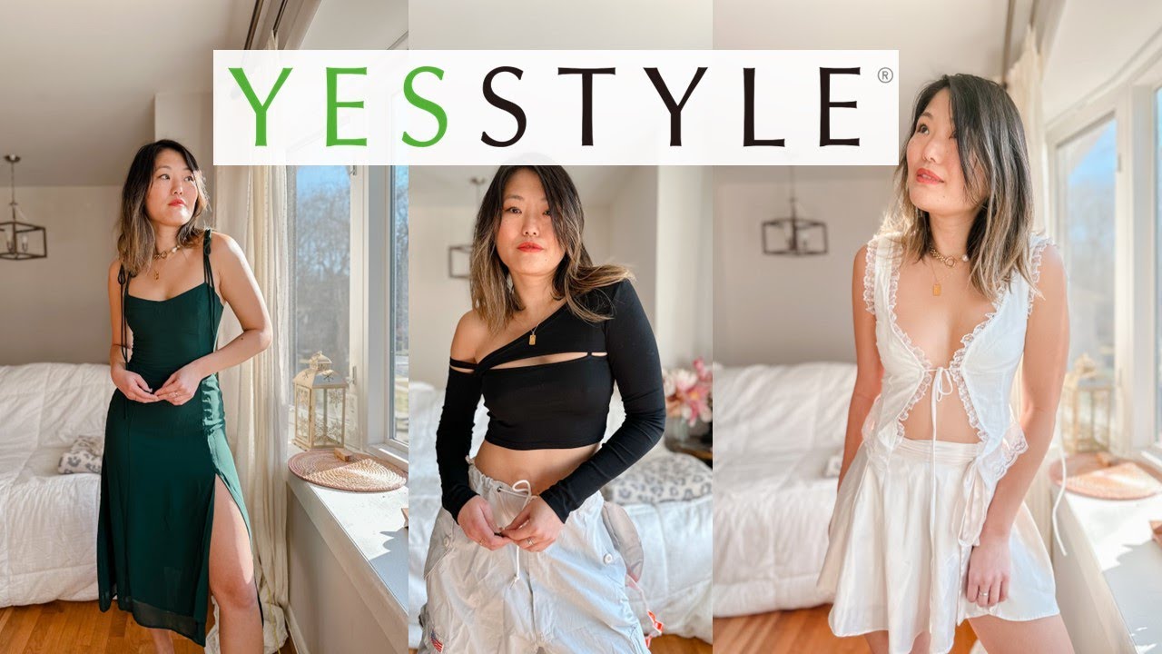 YESSTYLE SPRING HAUL 2023 //  Y2K TOPS AND REFORMATION DRESS DUPES!!