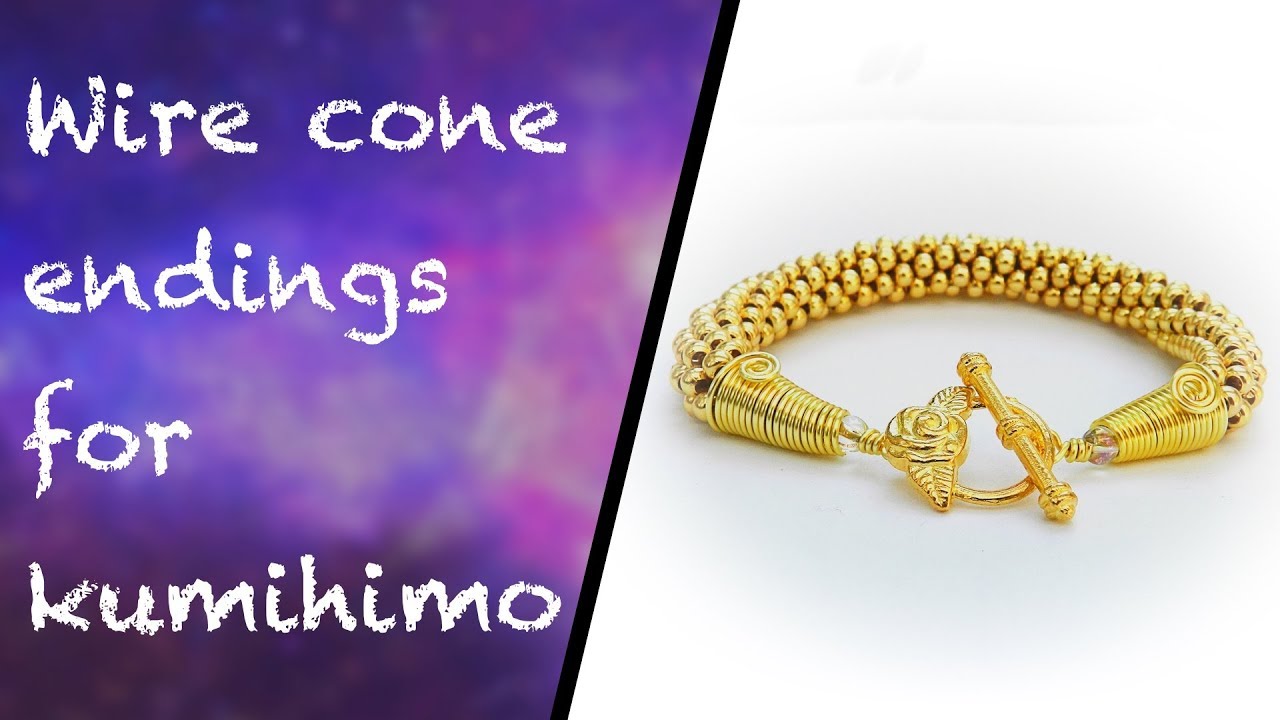 How to make a wire cone ending for kumihimo