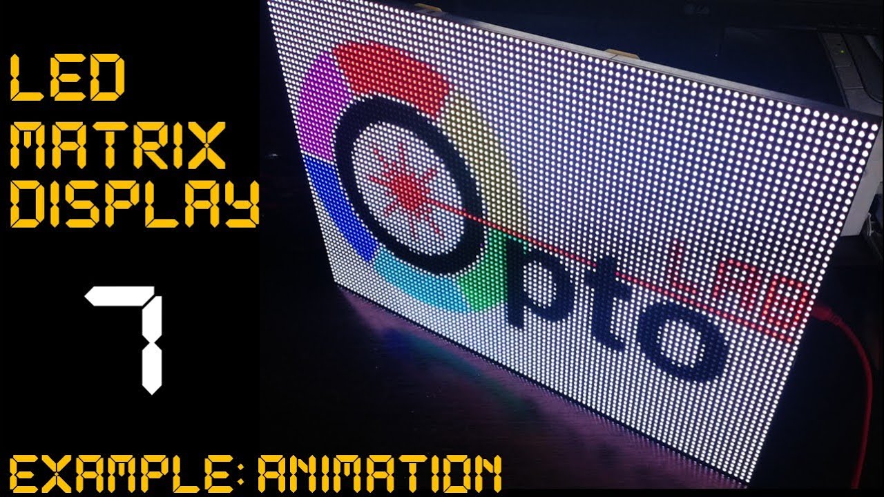 LED Matrix Display - Example 7: Animation