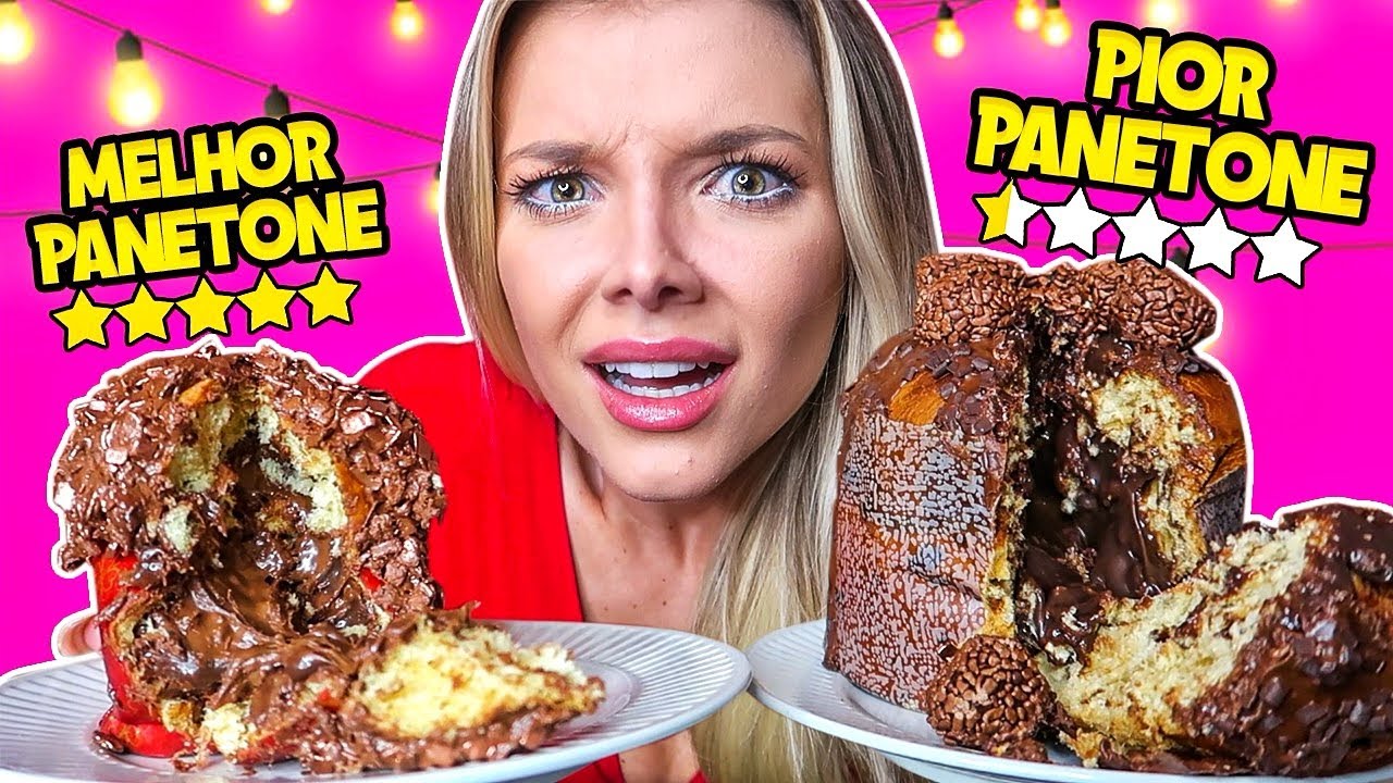 PROVEI O PANETONE DE NUTELLA DE PIOR E MELHOR AVALIA&Ccedil;&Atilde;O DO APLICATIVO!! - Especial de Natal