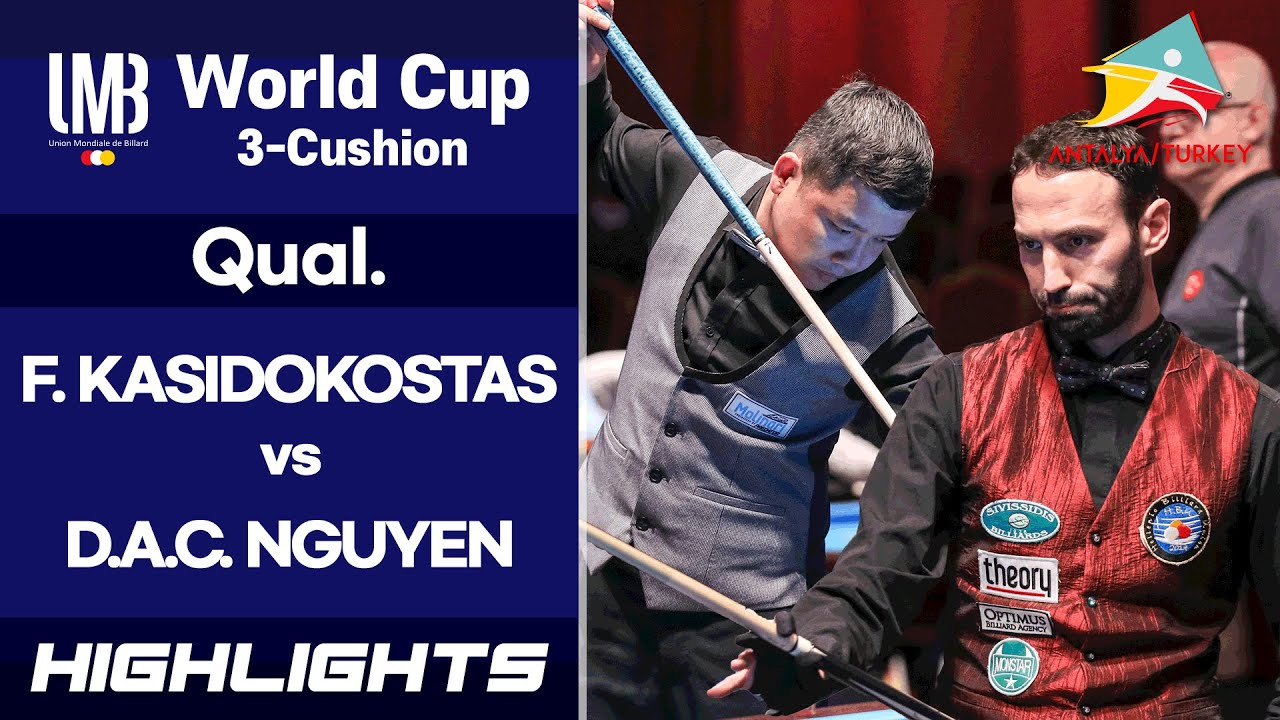 [Aantalya World Cup 3-Cushion 2019] Q Round - F. KASIDOKOSTAS (GRC) vs NGUYEN D.A.C (VIE), H/L