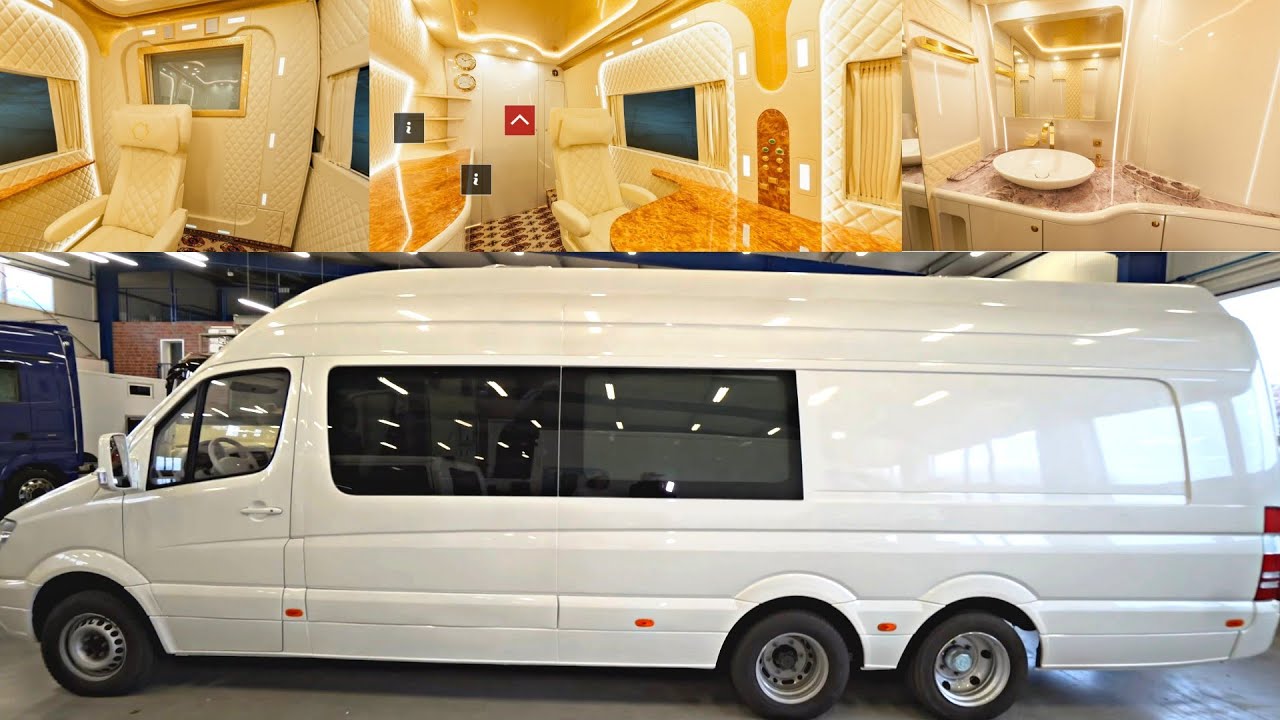 TEUERSTES SPRINTER WOHNMOBIL DER WELT. Das ist der Prototyp. 6x6. XL Garage Wohnzimmer uvm.