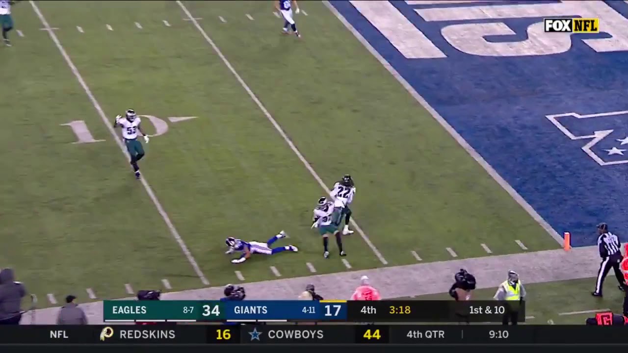 Eagles Sidney Jones with a INTERCEPTION on Daniel Jones 😱😱