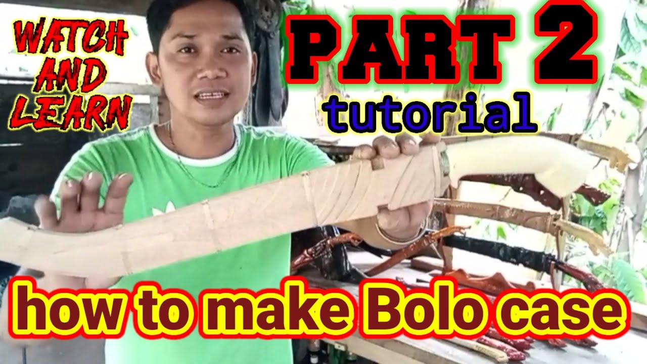 Part 2 tutorial how to make Bolo case/ pagawa Ng simpleng scabbard #Tophertv