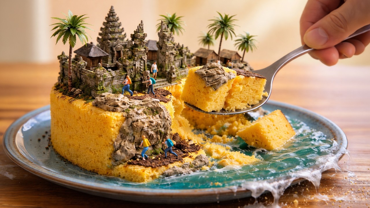 Mini Food Worlds vs Human Hands | Ultra Macro Universe | Diorama World