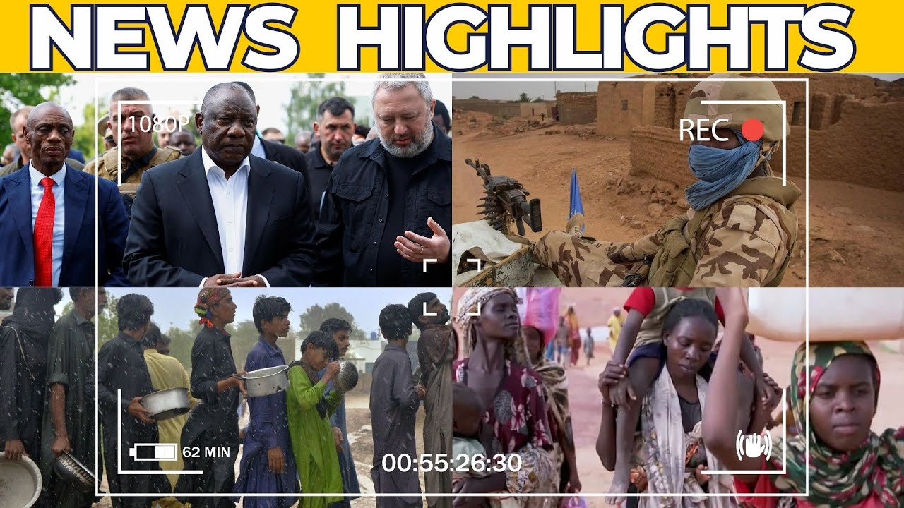 Headline - West Darfur mass exodus | Uganda killings | African peace delegation | UN meeting on Mali