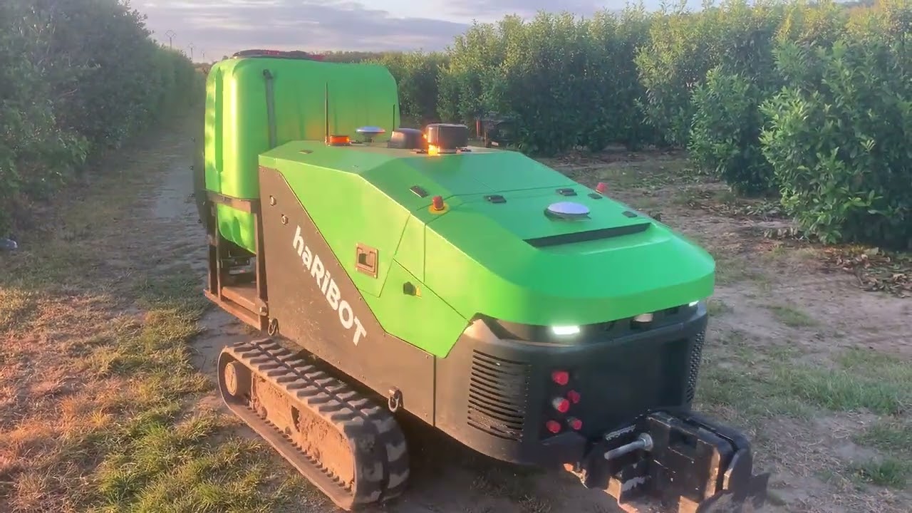 haRiBOT sprayer for nurseries, orchards and vineyards.