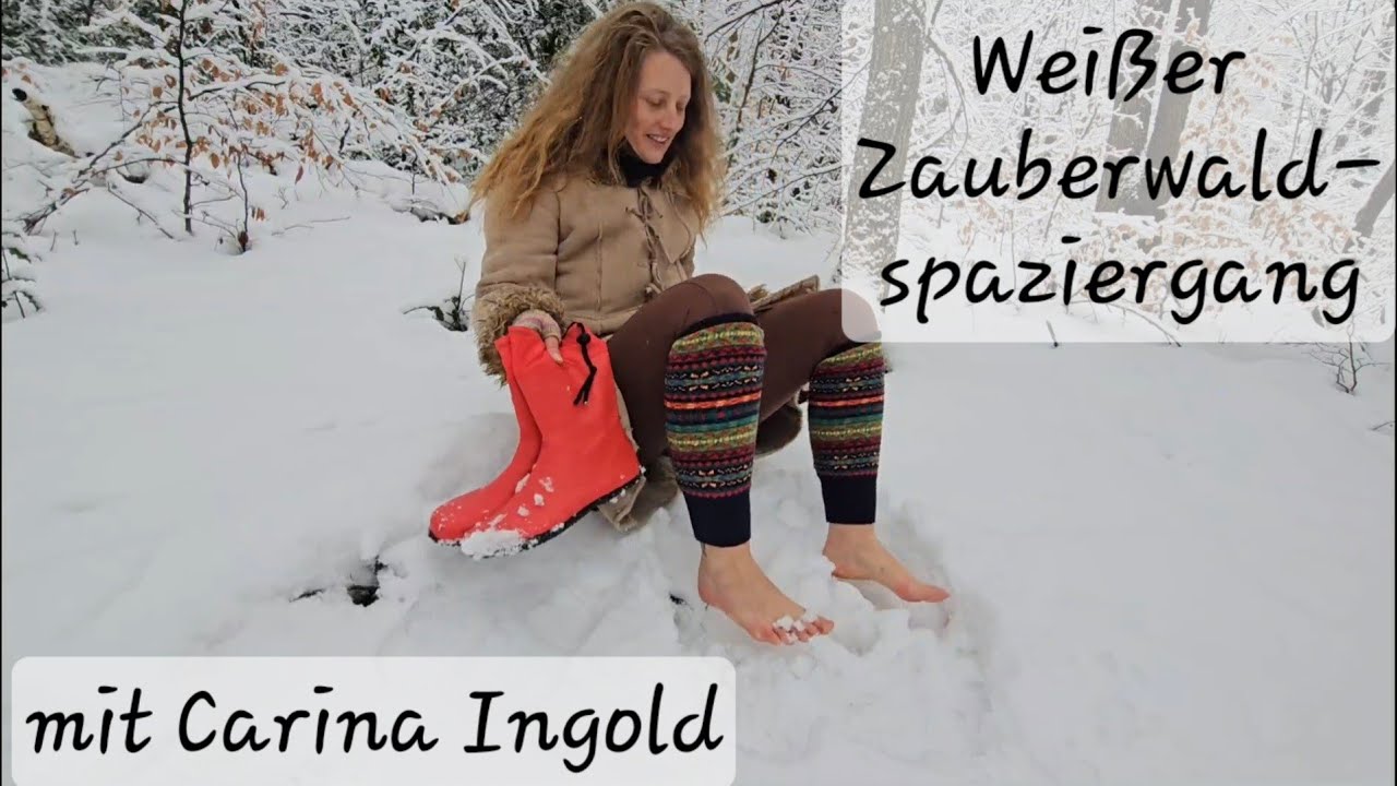 Weißer Zauberwald-spaziergang (mit und ohne Schuhe) im Schnee