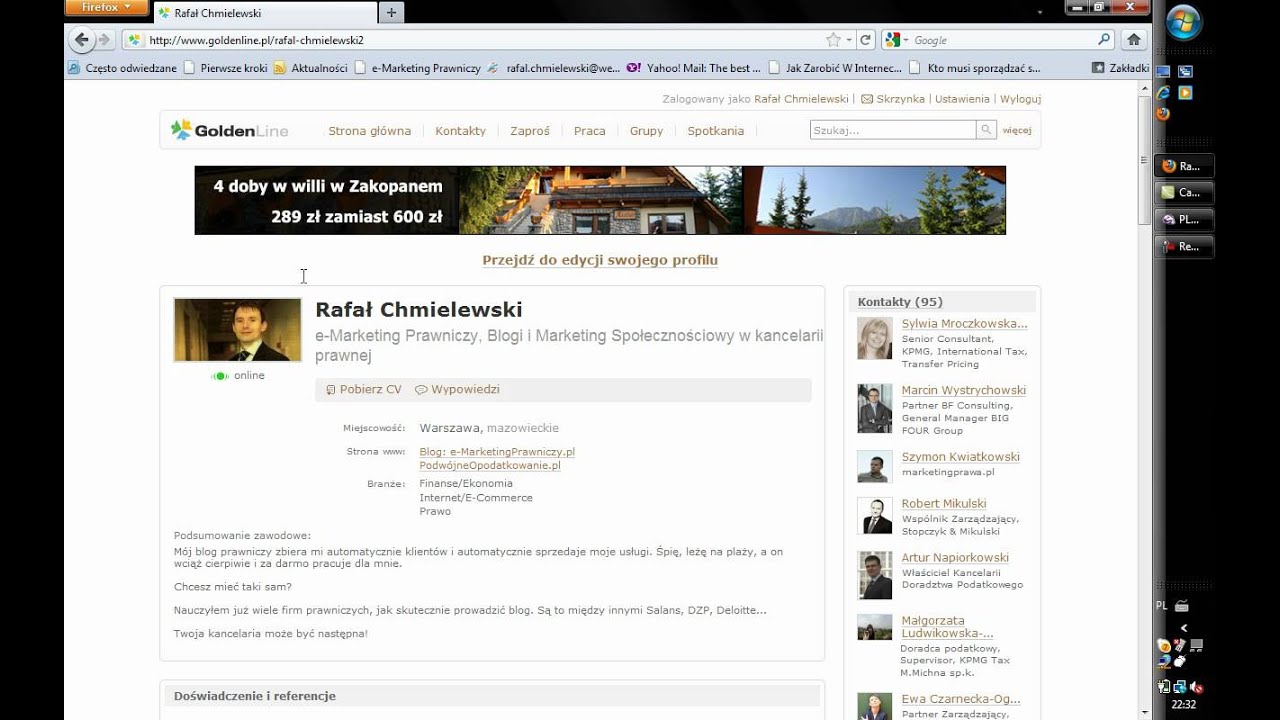 Dlaczego warto miec profil na GoldenLine.avi