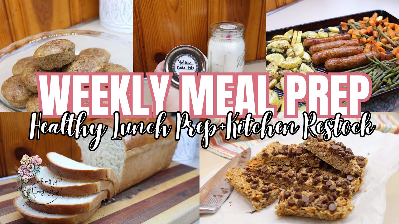 Homemade Kitchen Restock + Weekly Meal Prep