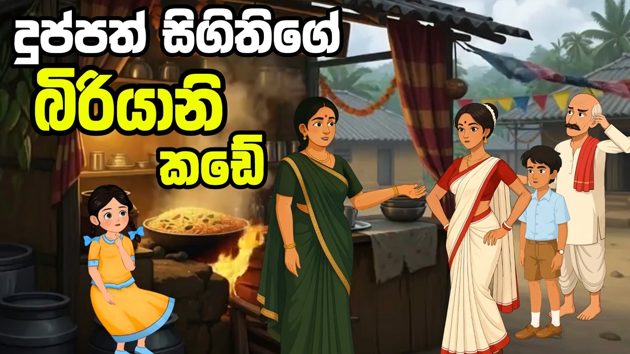 දුප්පත් සිගිතිගේ බිරියනි කඩේ | Sinhala Cartoon | Lama Katha #sinhalacartoon #sinhalakathandara