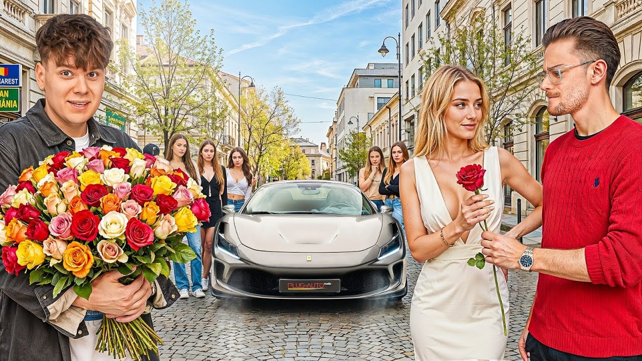 Davidenko imparte flori din Ferrari F8
