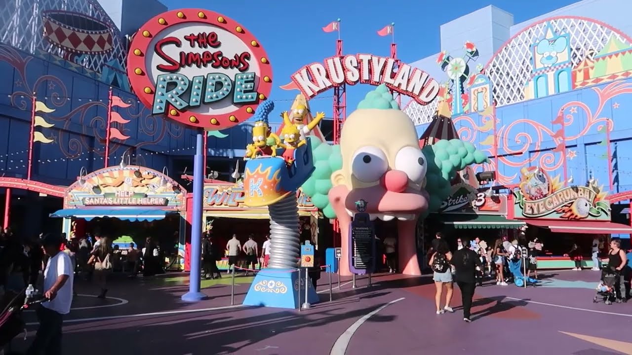 Simpson's Ride (FULL RIDE POV) at Universal Studios Hollywood 2021 HD