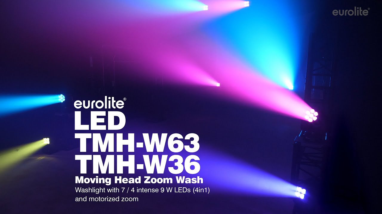 EUROLITE LED TMH-W63 / LED TMH-W36 Moving Head Zoom Wash