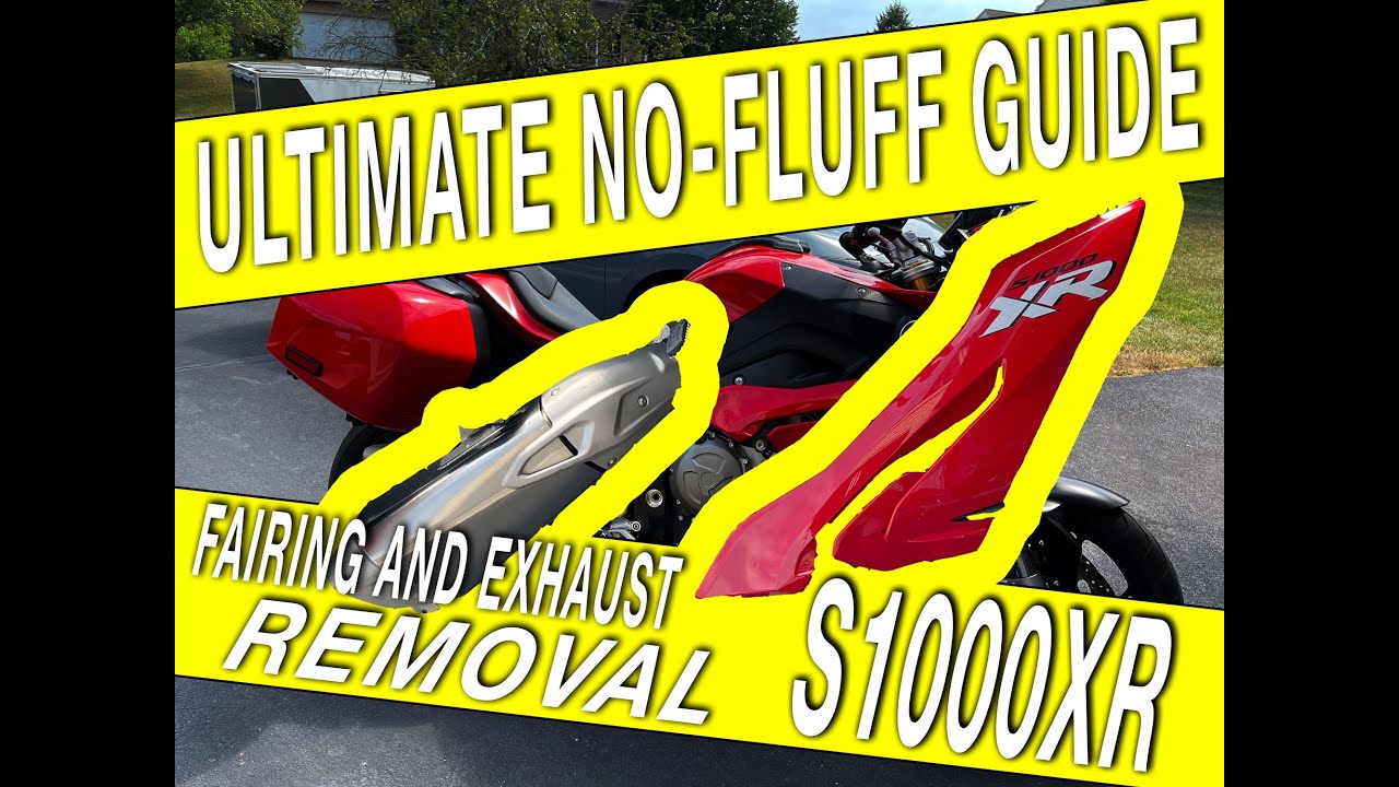 Ultimate Guide DIY Removing Fairings & Exhaust on BMW S1000XR