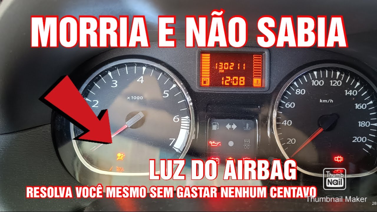 MORRIA E NÃO SABIA QUE ERA TÃO FÁCIL RESOLVER O PROBLEMA DA LUZ DO AIRBAG ACESA NO RENAULT DUSTER