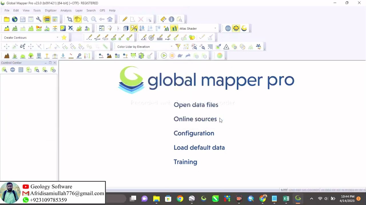 How to Create 3D modelling of an area  using Global Mapper.