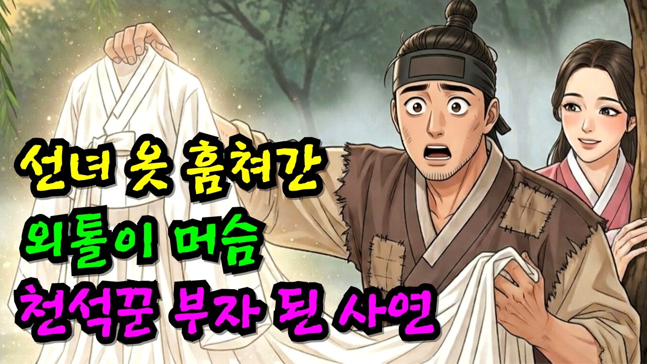선녀옷인줄 알고 훔쳤는데, 머슴이 가져온 건 천석꾼 과부의 옷이었다 | 야담 | 옛날이야기