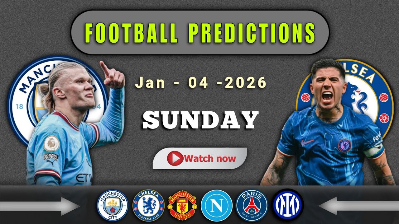 FOOTBALL PREDICTIONS TODAY 4 JANUARY 2026 | PREMIER LEAGUE PREDICTIONS | SERIE A | GoalIQ
