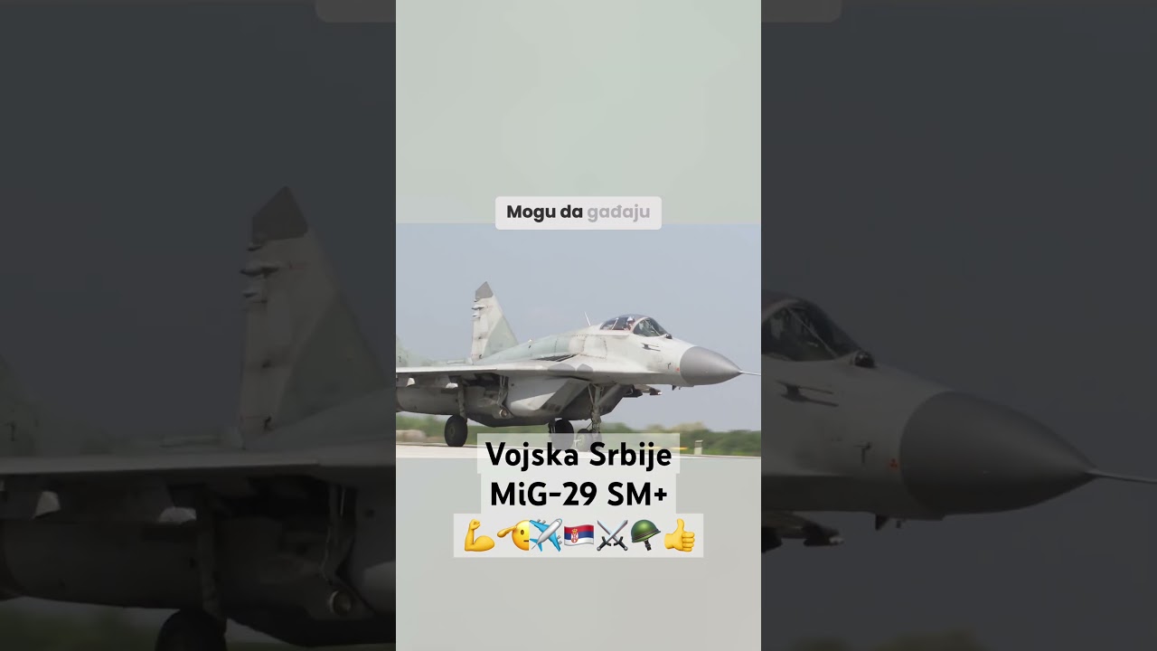 Vi&scaron;enamenski borbeni avion Vojske Srbije MiG-29 SM+ #military #attack #aviation #multirole #mig29