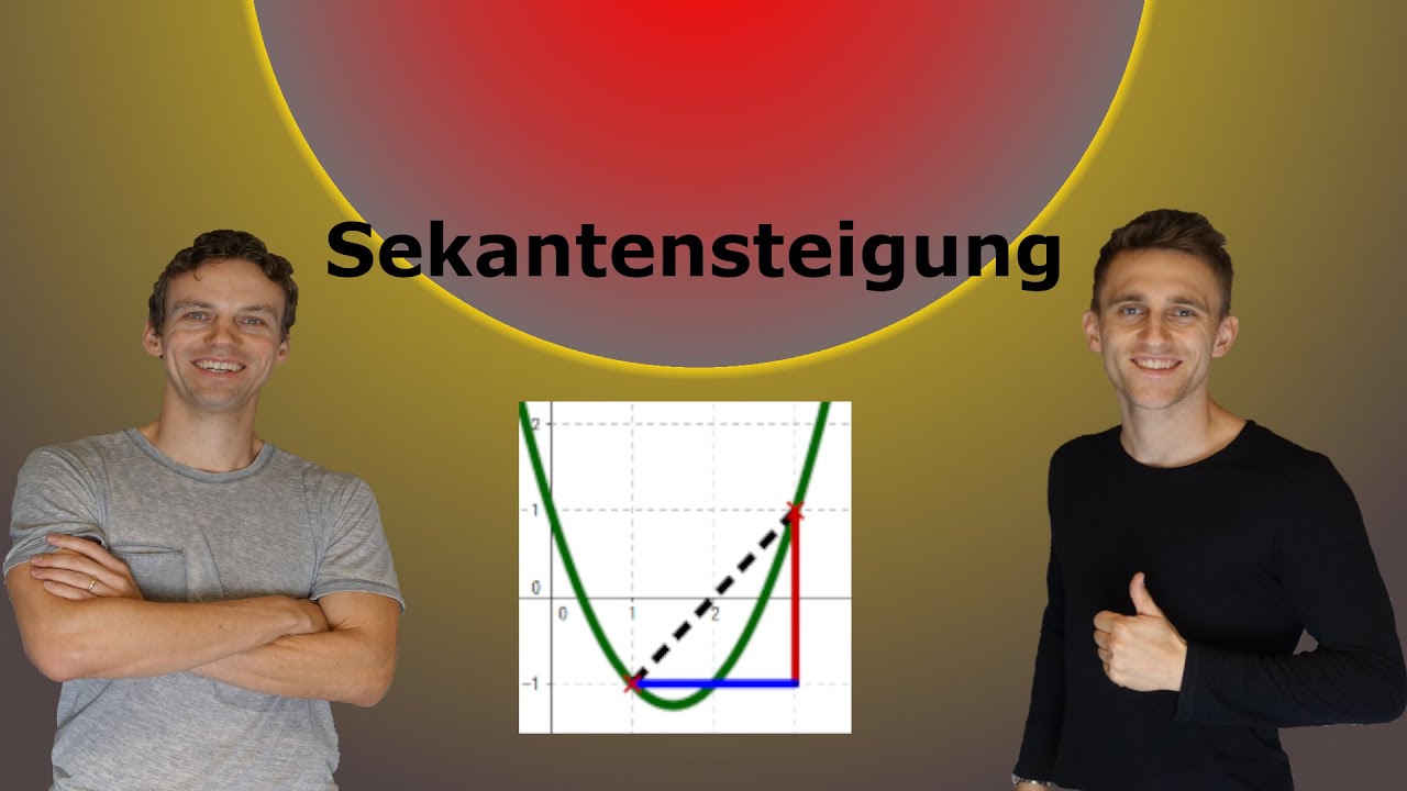 Sekantensteigung/ Mittlere Änderungsrate, mit Aufgaben+Lösung